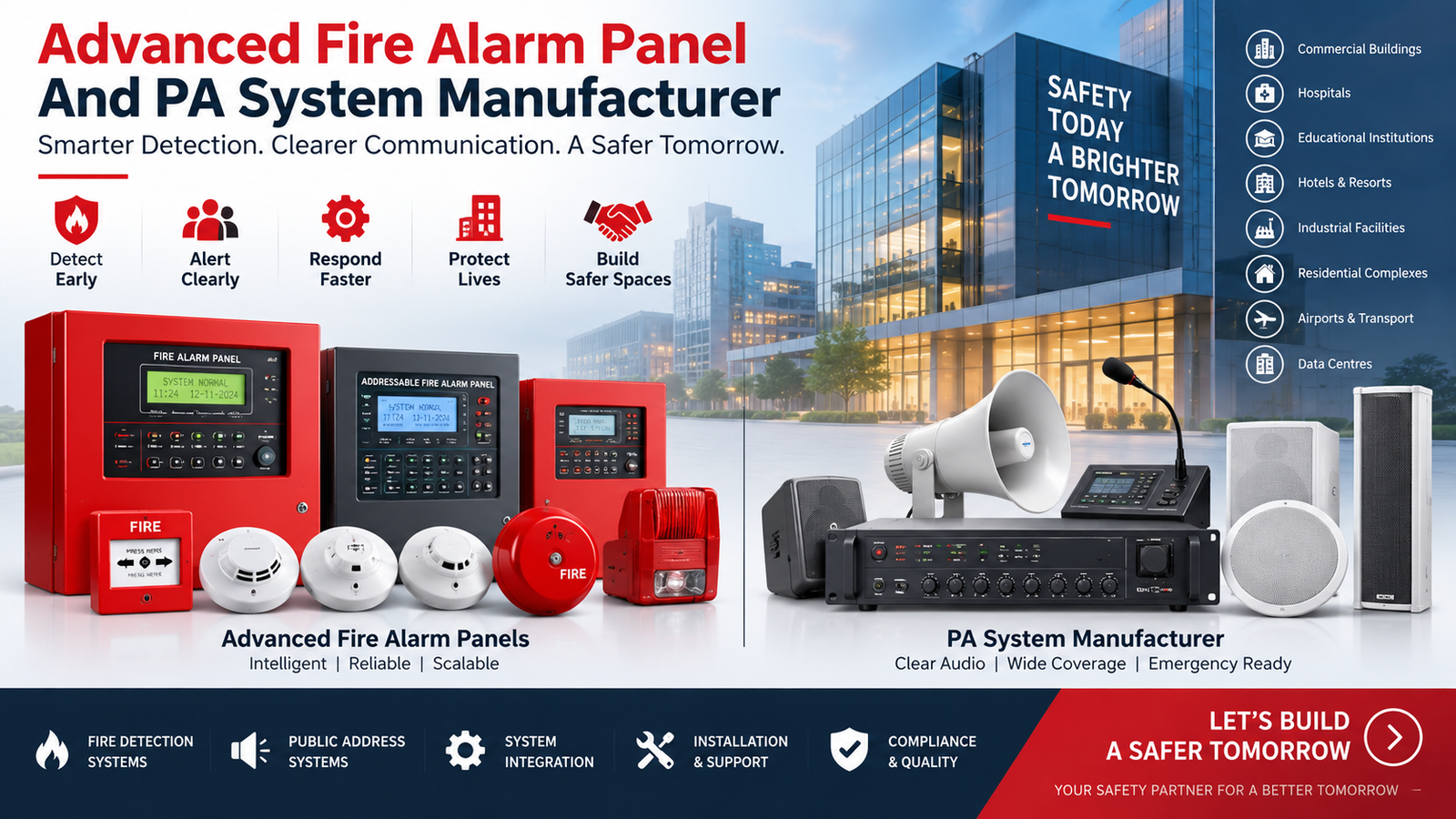 Advanced Fire Alarm Panel and PA System Manufacturer for Smarter Safety Solutions