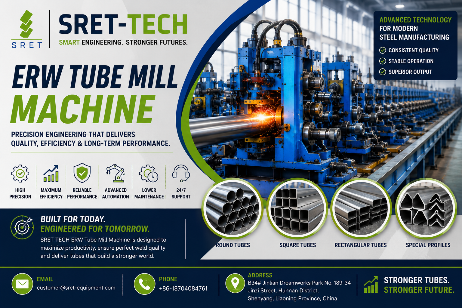 ERW Tube Mill Line: Intelligent Production for High-Quality Steel Tubes