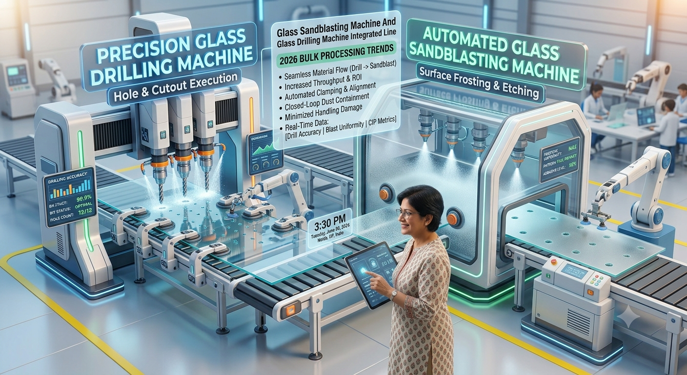 Glass Sandblasting Machine and Glass Drilling Machine: Smart Solutions for Modern Glass Processing