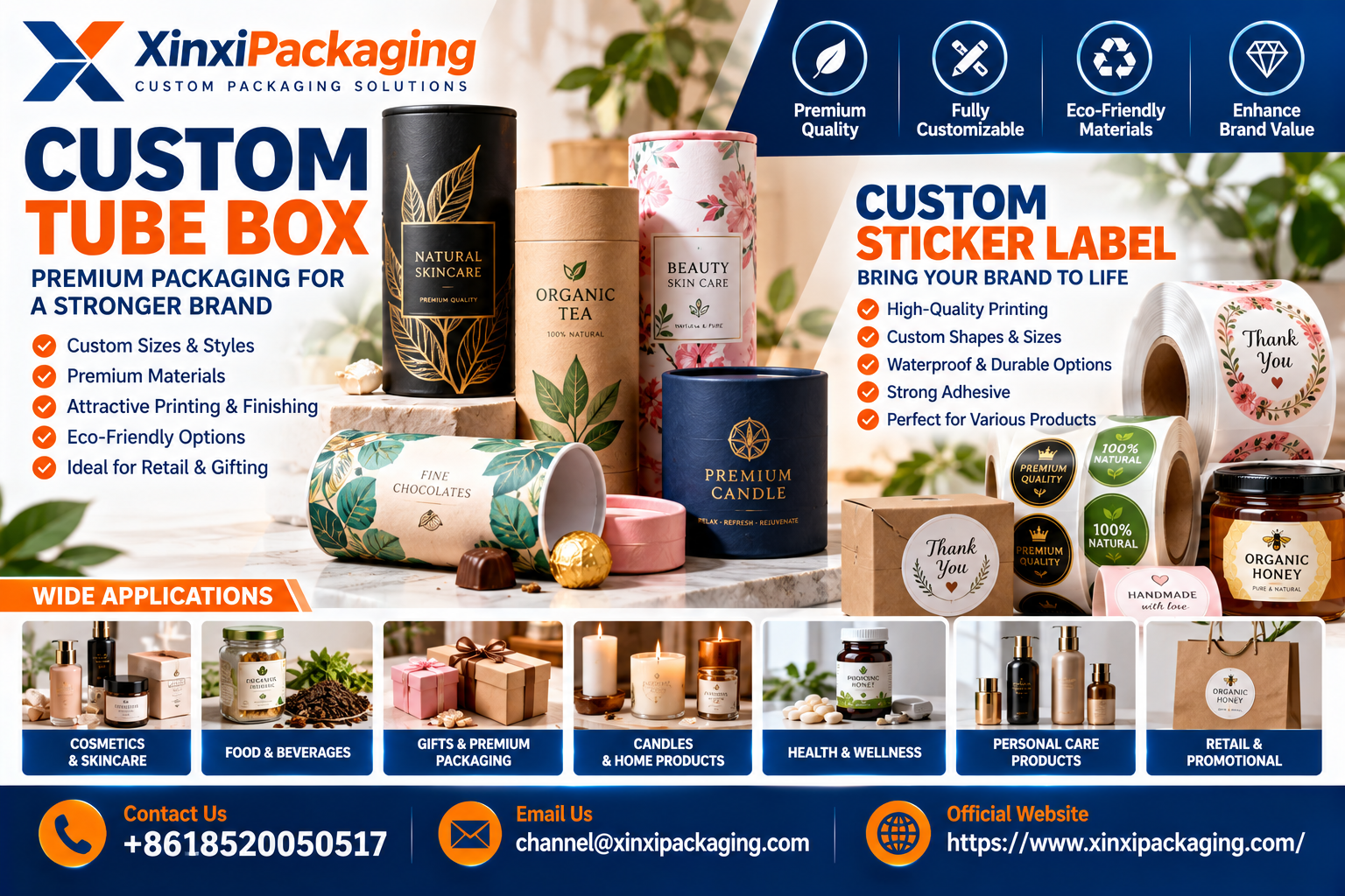 Custom Tube Box and Custom Sticker Label: Innovative Packaging for Modern Brands