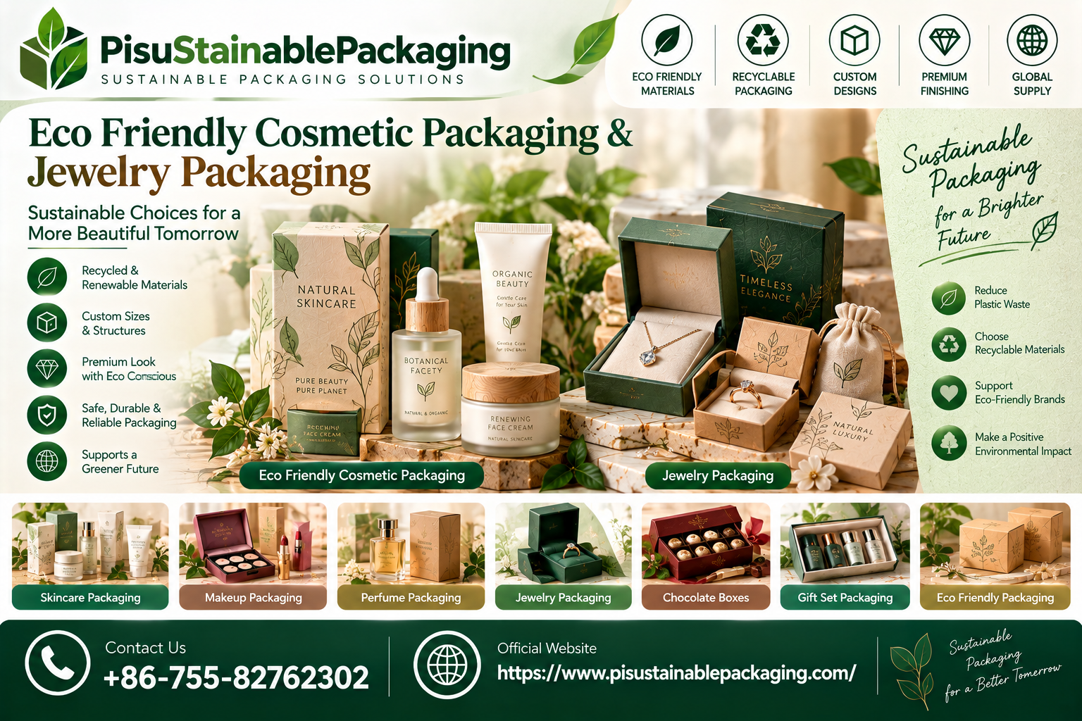 Eco Friendly Cosmetic Packaging and Jewellery Packaging: Smarter Sustainable Solutions